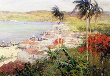  Met Pintura - Paisaje del Puerto de La Habana Willard Leroy Metcalf Paisaje